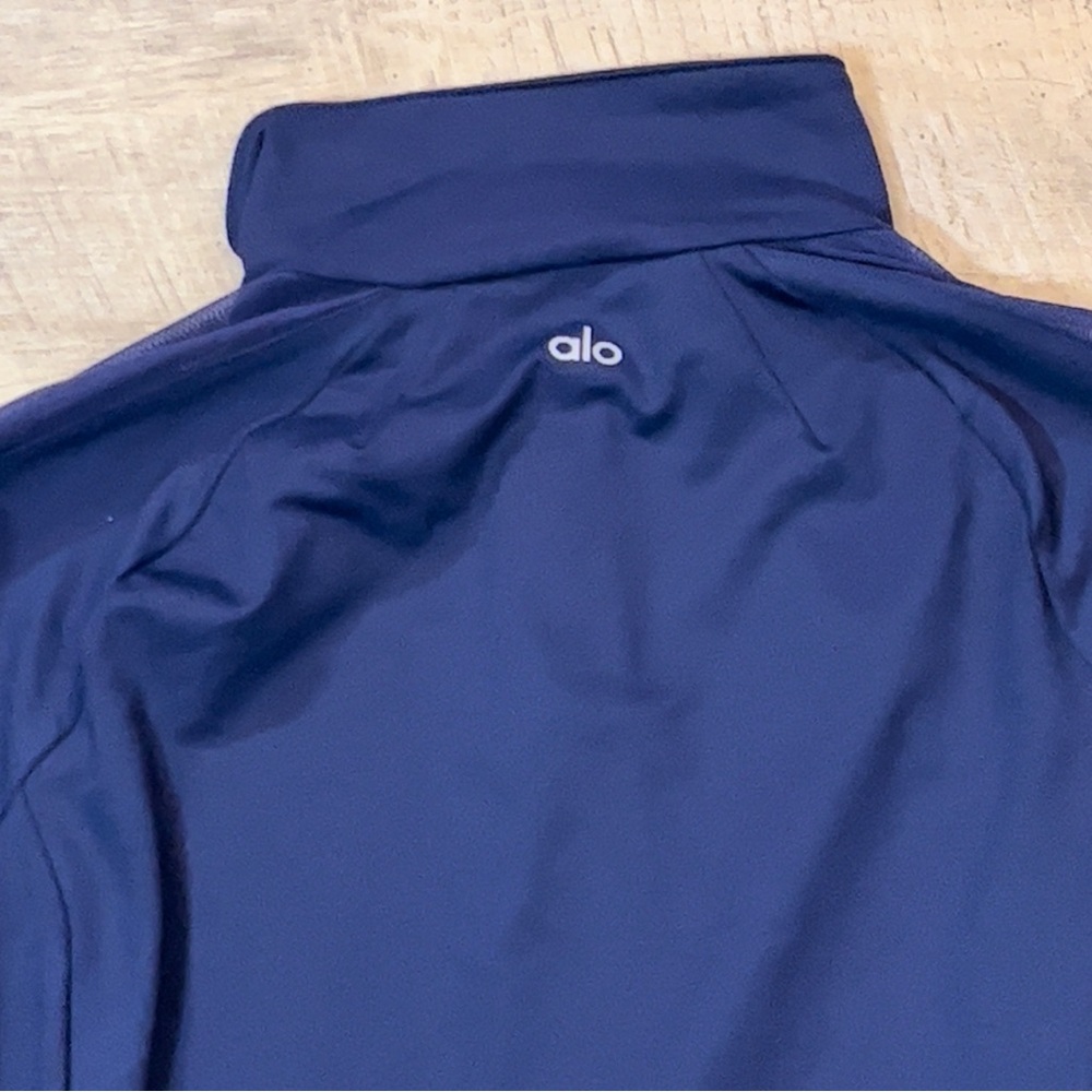 Alo Yoga Women’s Kata Full Zip Mesh Sleeves Jacket Size Large - Picture 8 of 8